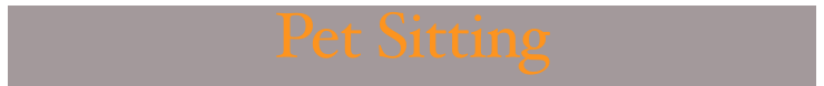 Pet Sitting